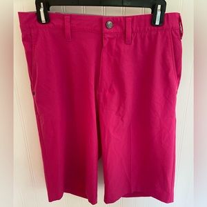 Adidas Men’s 30 Waist Inseam 9 inches Hot Pink Golf Dress Shorts